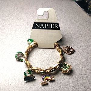 Napier St Patrick's Day Charm Bracelet 🍀